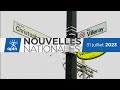 Nouvelles nationales daptn  31 juillet 2023