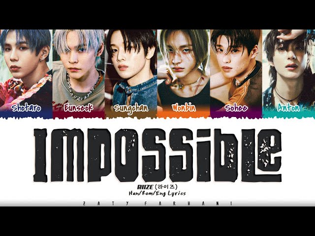 RIIZE (라이즈) - 'Impossible' Lyrics [Color Coded_Han_Rom_Eng] class=