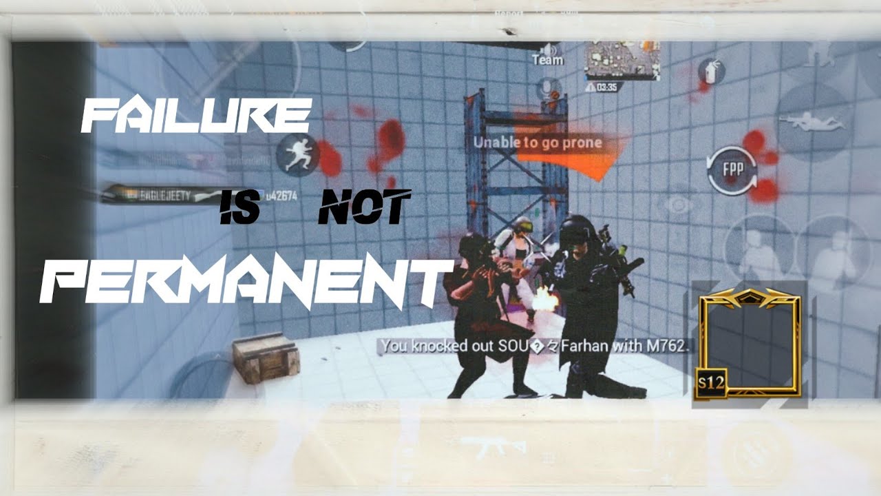 FAILURE IS THE KEY TO SUCCESS | PAYIO MONTAGE | PUBG MOBILE