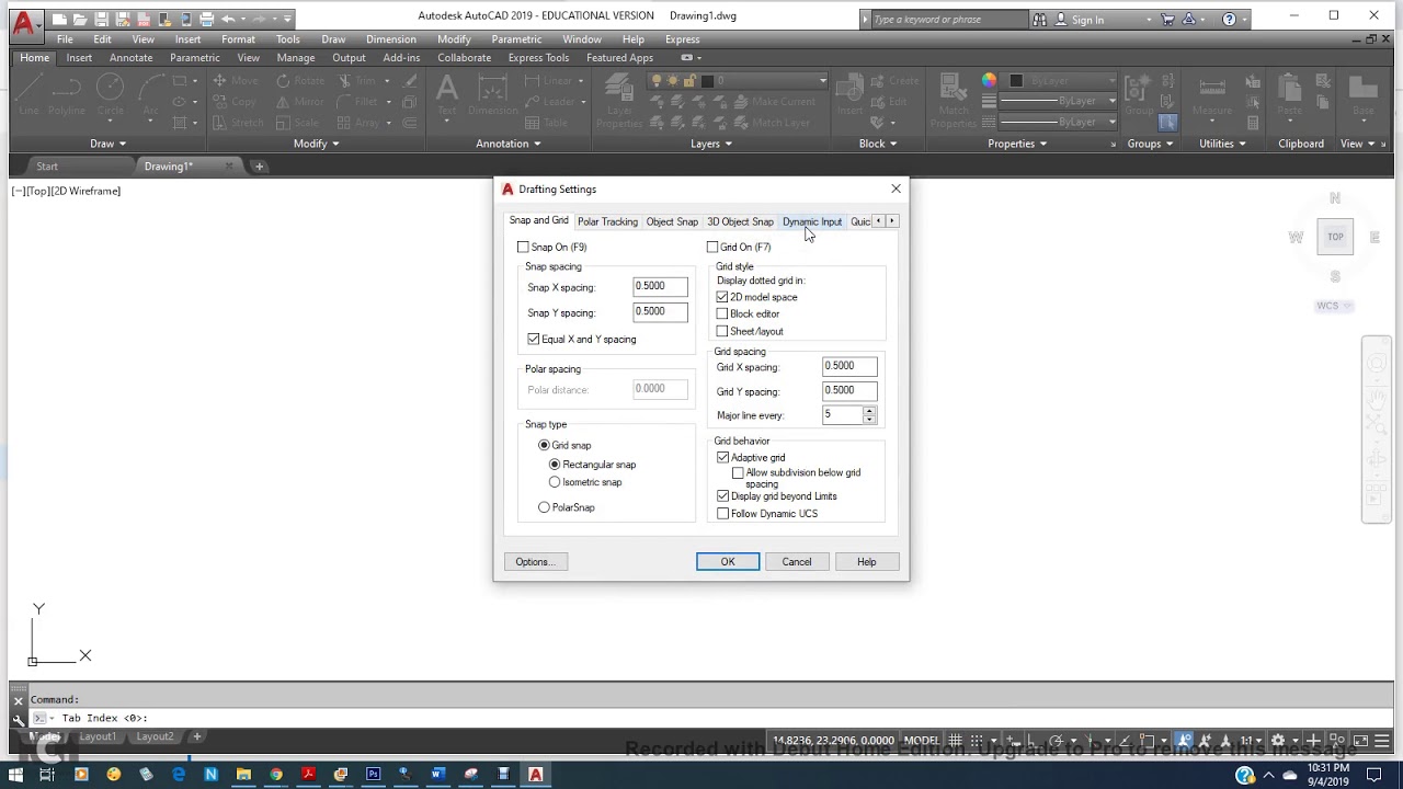 AutoCAD Changing to Absolute Coordinate as Default - YouTube