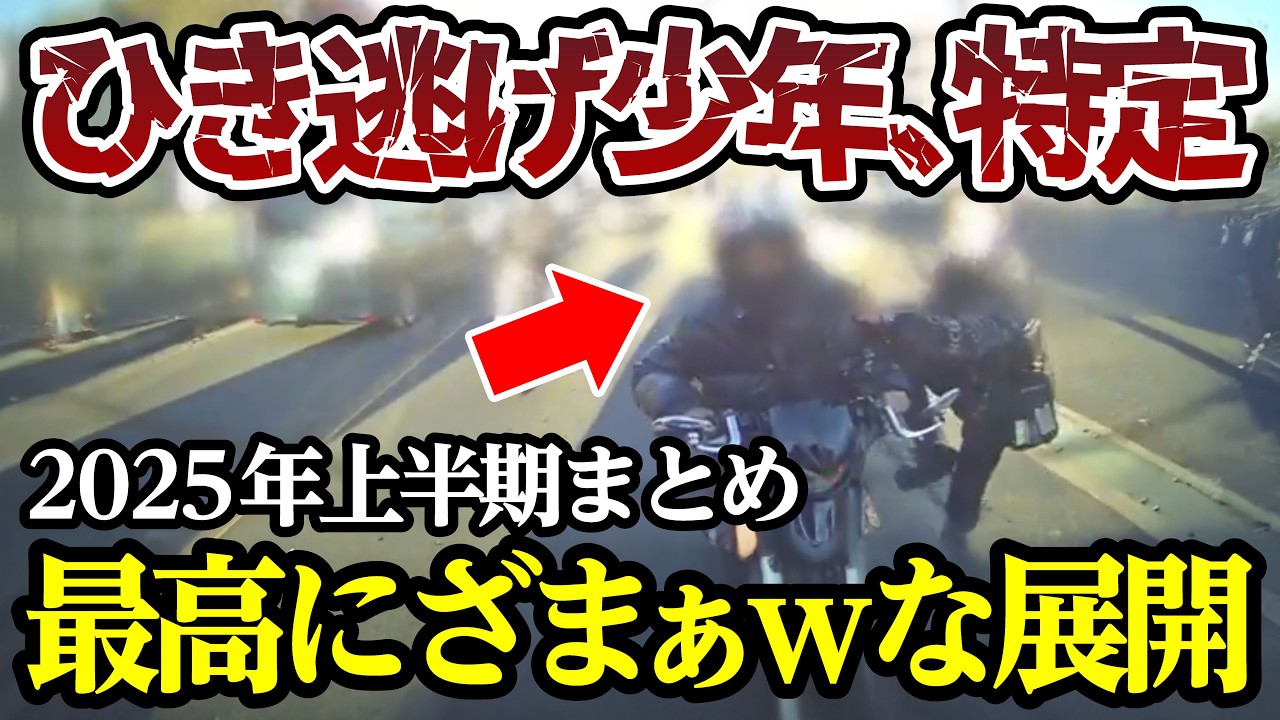 【2025年 上半期まとめ②】舐めきったひき逃げ少年たち特定完了、最高にざまぁwな展開に【閲覧注意】交通事故・危険運転 衝撃の瞬間【449】
