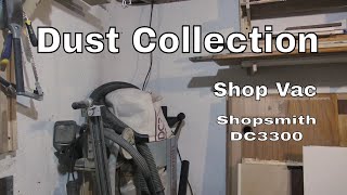 When setting up my shop i wanted a small dust collections. My dad gave me his old shopsmith DC3300. It runs on 2.5in shopvac 