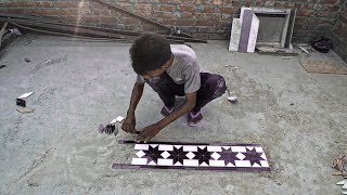border new star design How to create center floor and tiles design