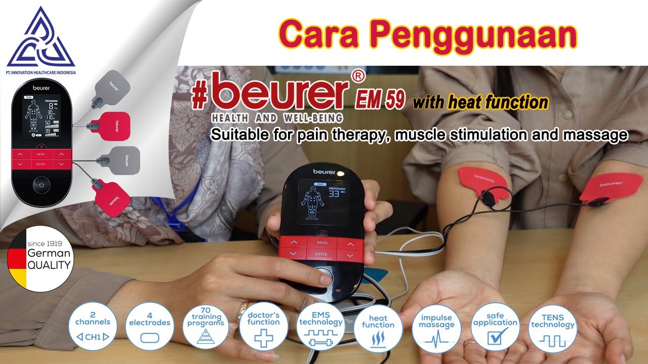 Electroestimulador Digital Ems/tens Con Calor Beurer Em 59