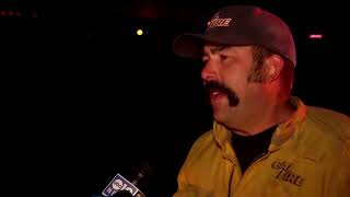 Fast-moving grass fire forces evacuations, injures firefighters in central California
