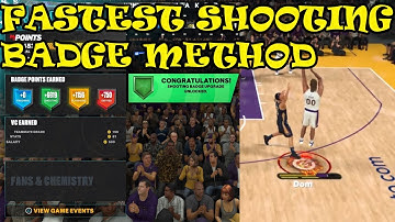 HOW TO GET SHOOTING BADGES FAST in 2K23! BEST SHOOTING BADGE METHOD! GET BADGES FAST ON NBA2K23