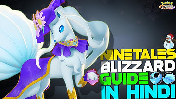 HOW TO USE NINETALES BLIZZARD | UNLIMITED STUN, TIPS & TRICKS IN HINDI | POKEMON UNITE GUIDES #76