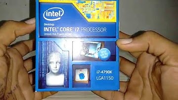Intel Core i7-4790K (4th generation) Desktop Processor Unboxing.