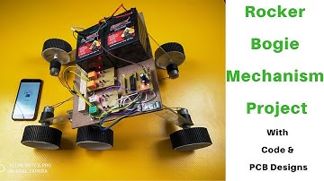 How To Make Rocker Bogie Mechanism / Mars Rover Project