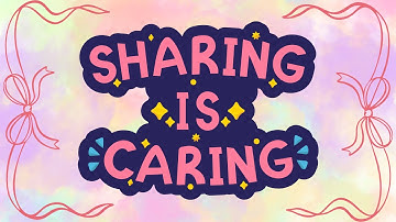 Let’s Learn to Share! | “Sharing is Caring” Kids Poem | Manners Song for Children 🎵