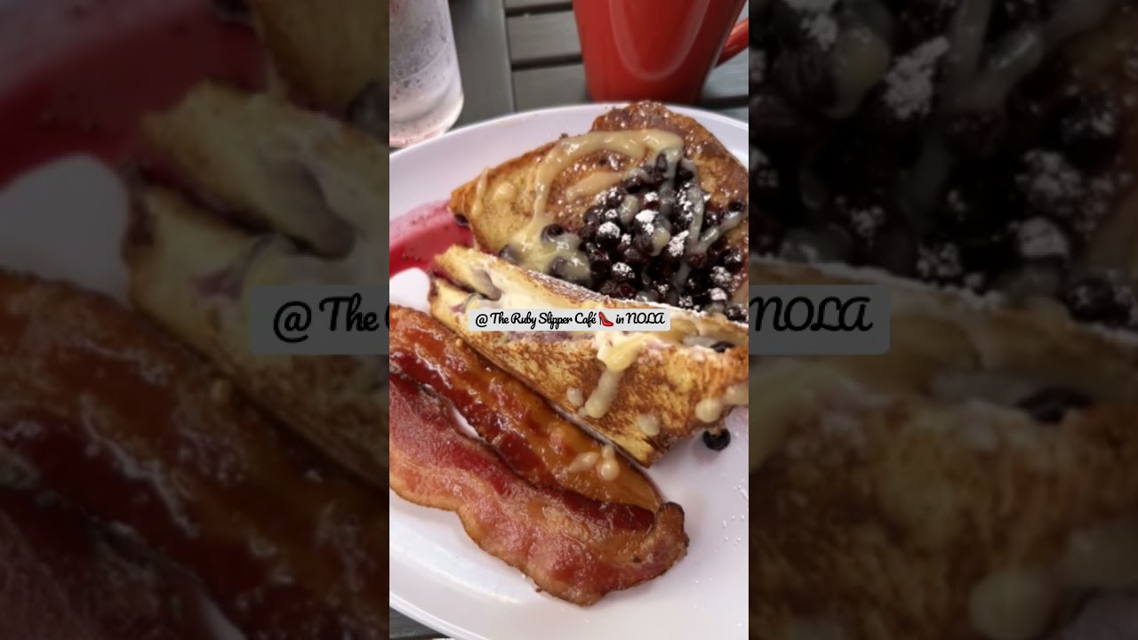 Cheesecake Stuffed French Toast w/ Applewood Smoked Bacon