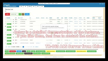 TR-069 ACS Server from China, with a customized open-source system based on GenieACS