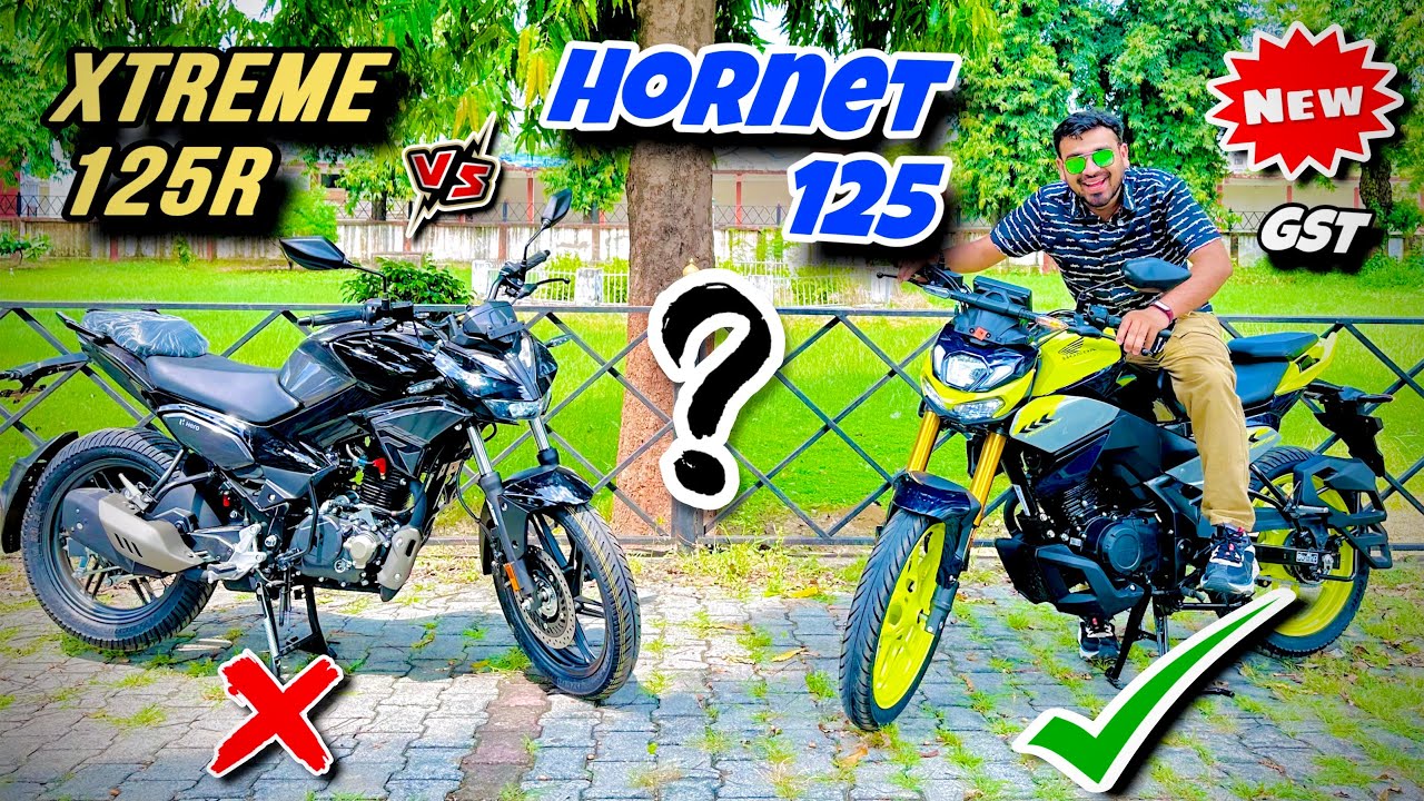 सिर्फ़ 1 हज़ार का अंतर : Honda CB 125 Hornet Vs Hero Xtreme 125R 🔥 125cc best bike 2025 : New GST ❓