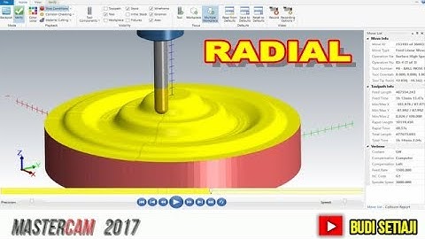 MASTERCAM SURFACE FINISH RADIAL