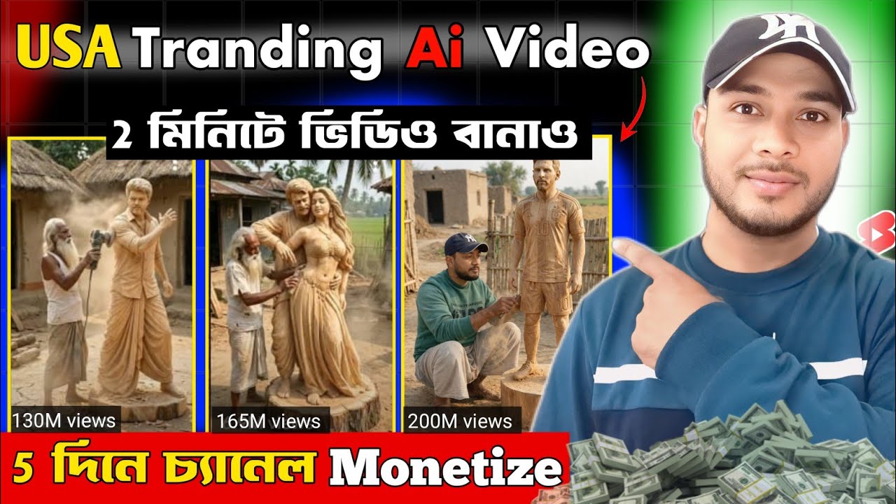 USA Tranding Ai Video mobile diye | how to make professional ai video | ai video kaise banaye 