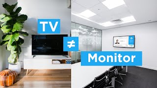 The differences between televisions and digital signage monitors