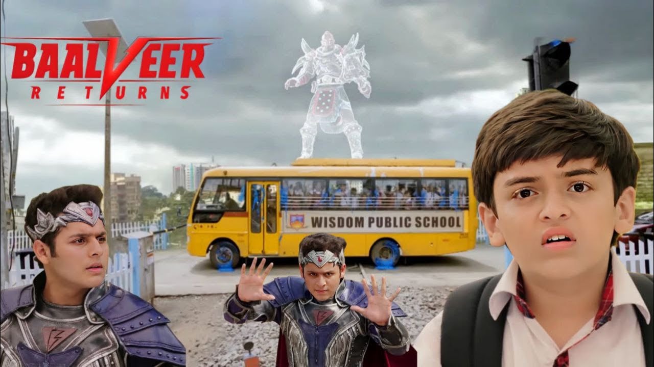 बस में थे मासूम बच्चे, सामने से आ रही थी मौत – Baalveer  बना ढाल! ||  Baalveer Returns ||