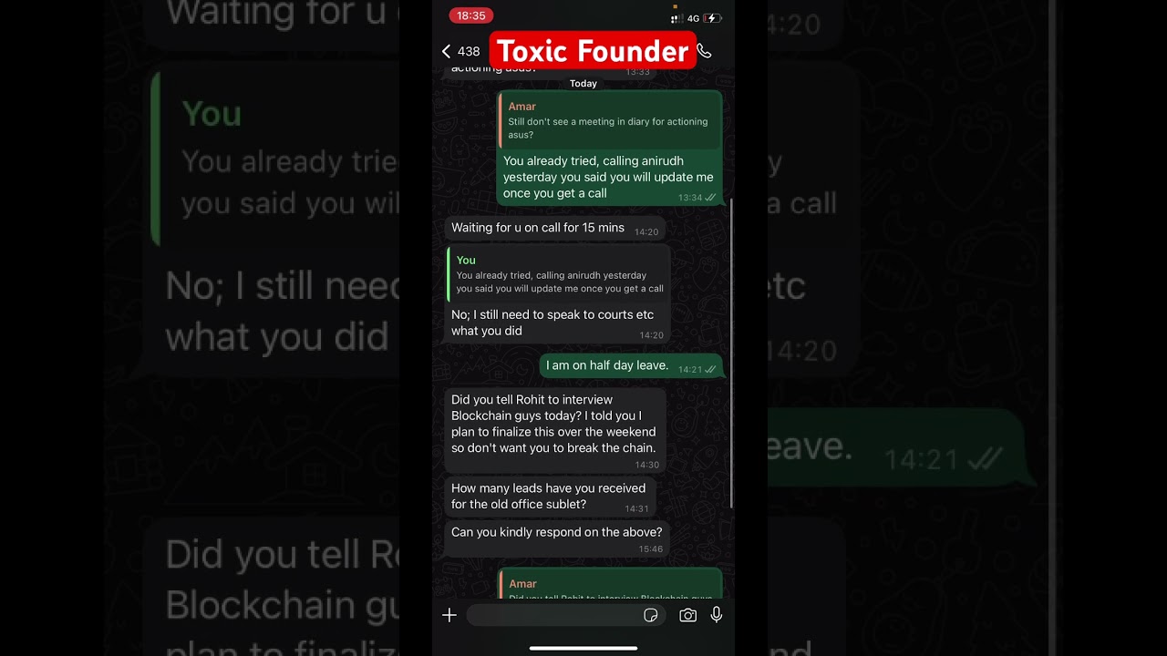 Toxic Founder | Indian Startup Reality 