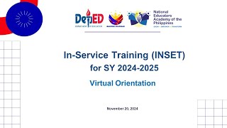 NEAP PD Programs for the 2024 INSET Part 1