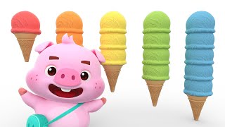 Aprende Colores con Helados 🍧 3D | Colores para Niños | Lotty Friends