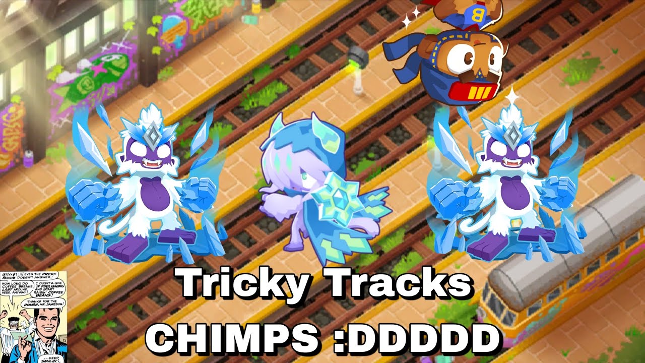 Beating Tricky Tracks CHIMPS with Ice Monkey Strat + Super Monkey Fan Club (Black Medal)