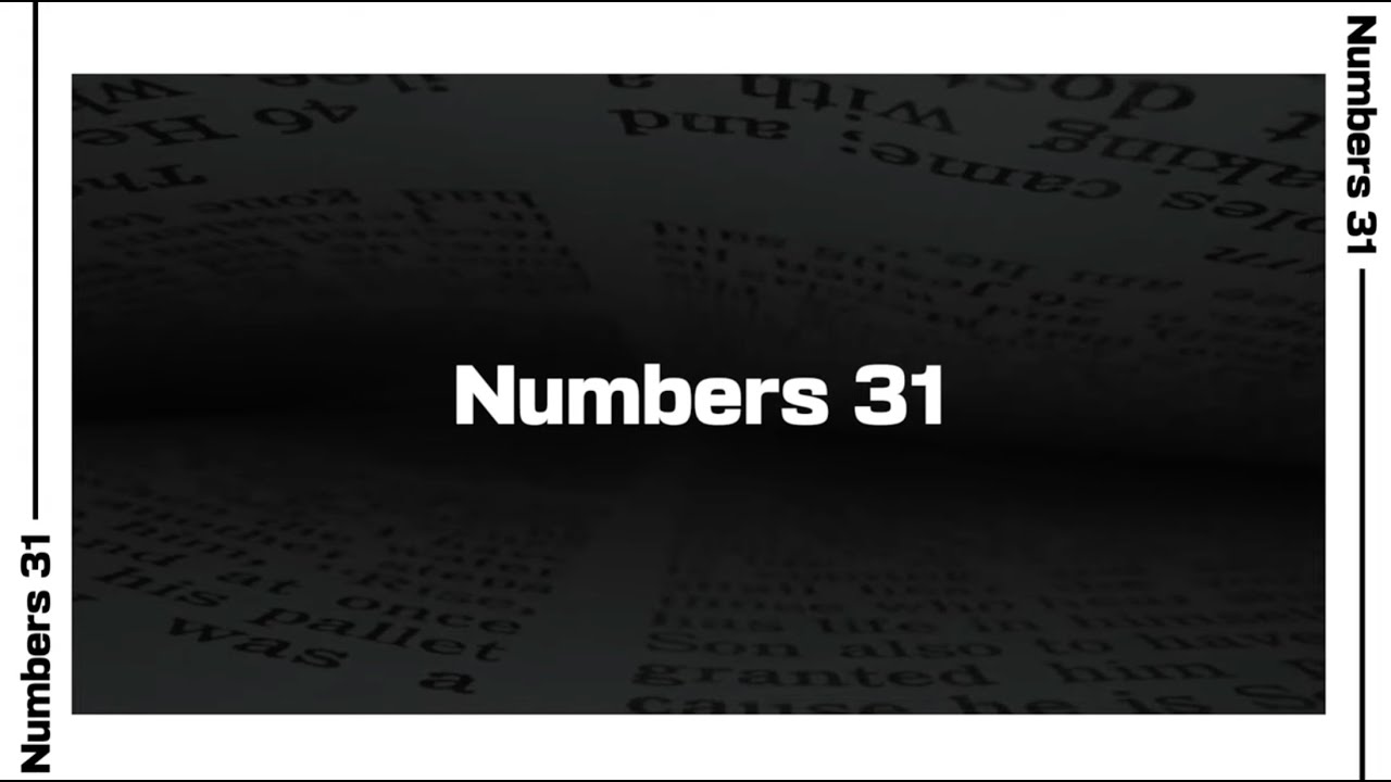 Numbers 31 Bible Reading | NIV - YouTube