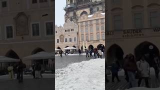 Snowy Prague Hits Different ❄️ Old Town Mood #shorts