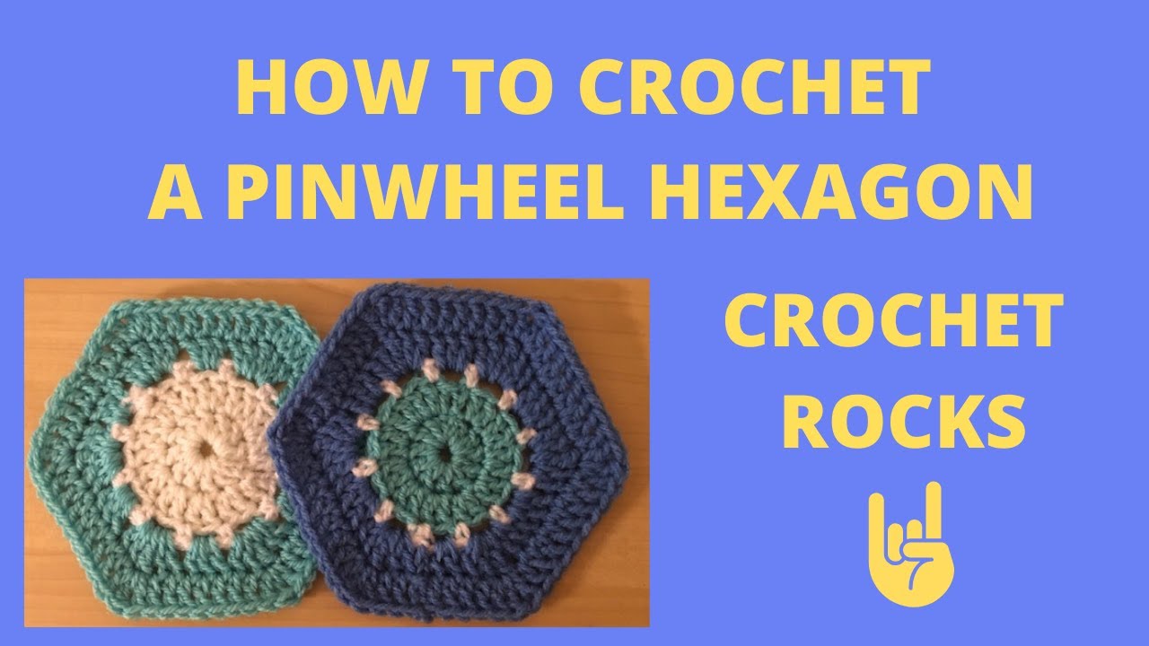 How to Crochet a Hexagon from a circle - YouTube
