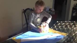 Building with Toothpicks and Marshmallows Bridge for a Science Fair 2017