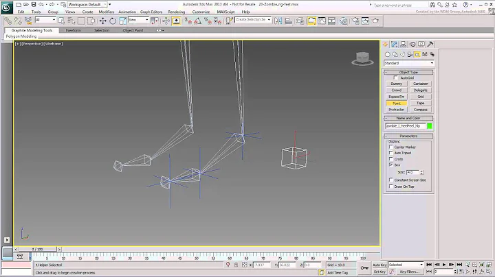 Rigging a Character in 3ds Max - Part 1 - Foot Helpers and IK Chains