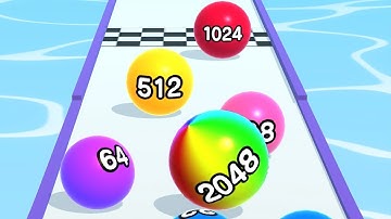 Ball Run 2048 ! Ball Run Game Levels (251-260) Android Gameplay
