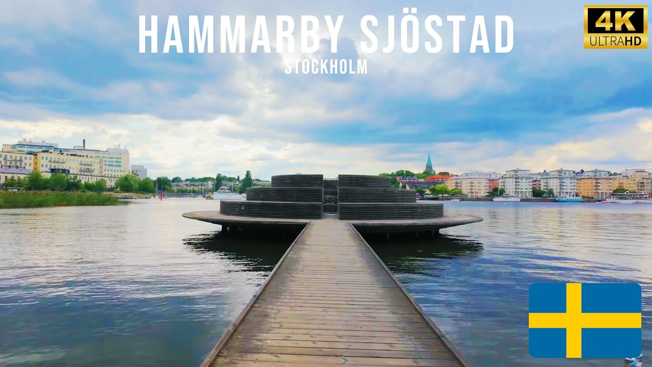 Stockholm, Sweden 🇸🇪 | Hammarby Sjöstad | Sickla Kaj | 4K