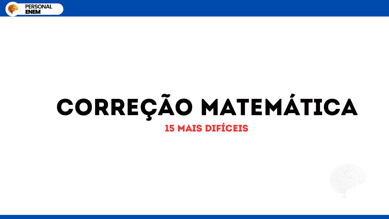 Bernoulli 0 - 2026 (Correção das 15 questões mais difíceis de matemática) BRUTAAALLL! ODR!!