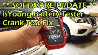 isYoung GC-4217 Battery Analzyer Software Update - FIX CRANK TEST