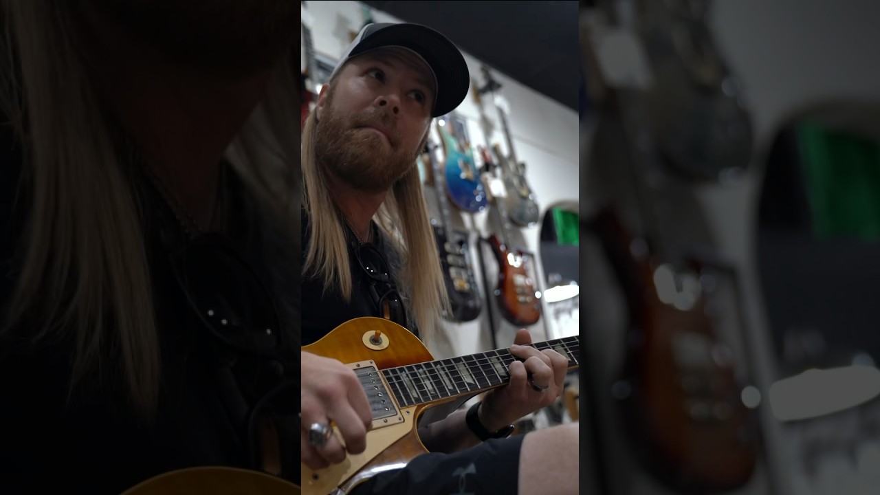 YouTubeでWes Jeans Playing a Vintage 1959 Les Paul #shortsを視聴 YouTubeでWes Jeans Playing a Vintage 1959 Les Paul #shortsを視聴