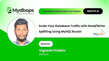 Scale Your Database Traffic with Read/Write Splitting Using MySQL Router Mydbops Opensource Meetup16