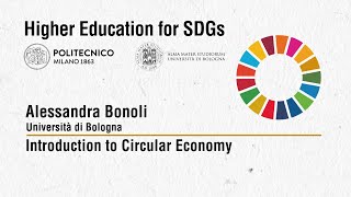 Introduction to Circular Economy (Alessandra Bonoli)