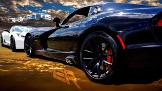 Street Racing C7 Z06 Vette VS Dodge SRT Viper