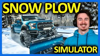 I Became a Professional Snow Plow Driver in Snow Plowing Sim screenshot 5