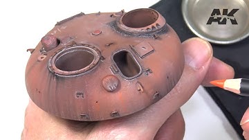 Weathering #pencils from AK-INTERACTIVE: Applying Red pencil