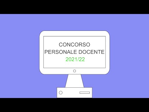 Concorso Ordinario Scuola Secondaria   2022 - Tutorial candidati