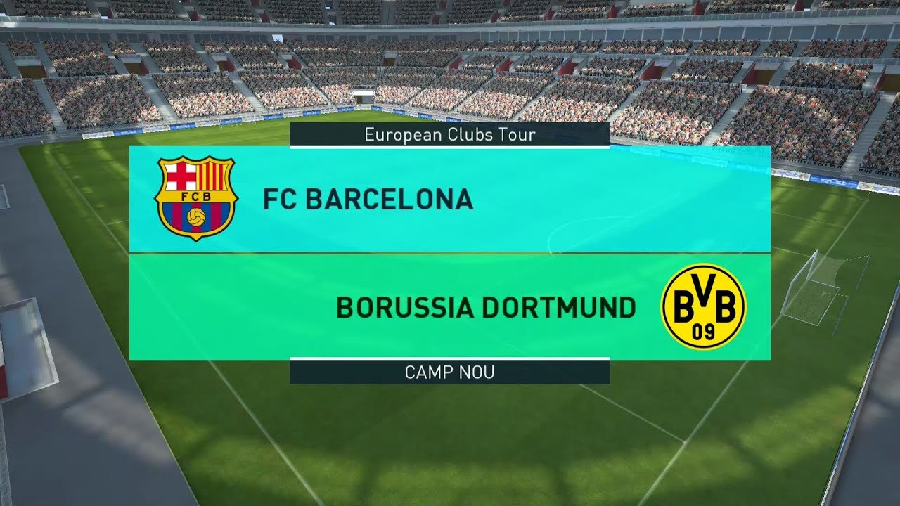 PES 2018 FC BARCELONA VS BVB ANDROID GAMEPLAY.