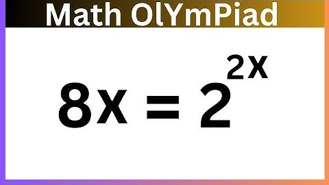 China | can you solve | a nice exponential equation | math Olympiad