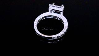 Halo Pave Art Deco Design Diamond Engagement Ring | Diamond Mansion