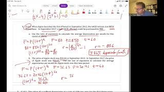 Math Analysis HL Unit 11 Video 3: Exponent rules Classwork Problems 1 - 5 (Chapter 7 2A)