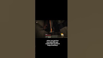 when you get lost in a cave but you have keep inventory #minecraft #gaming #shorts (joke)