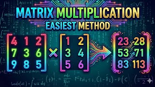 Matrix Multiplication - Easiest Method for CBSE, ICSE in 5 minutes🔥