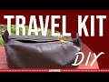 Upcycled Leather Travel Kit