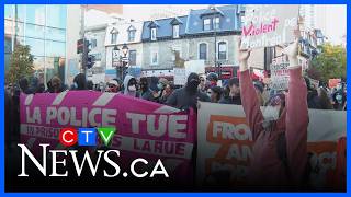 4 arrested, 1 injured in anti-police abuse of power protest in Montreal