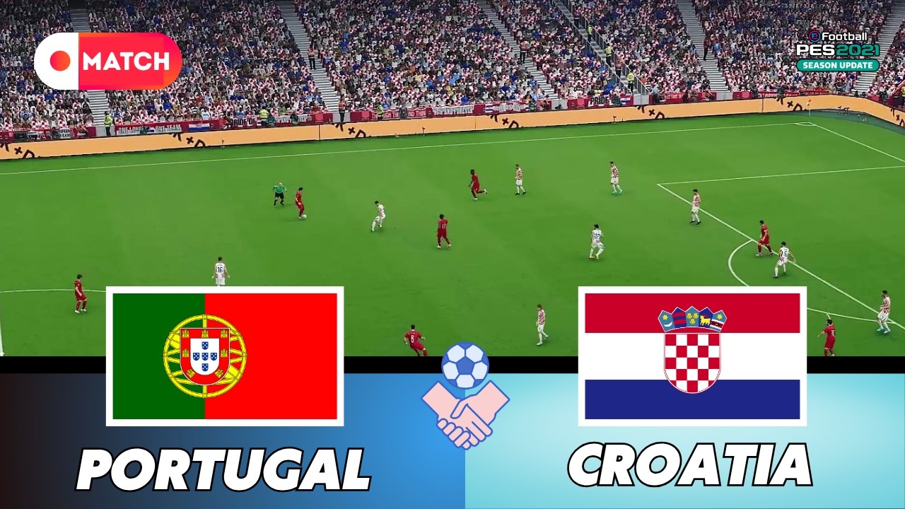 PORTUGAL vs CROATIA | World Cup 2026 Match Simulation | eFootball PES 21 Gameplay